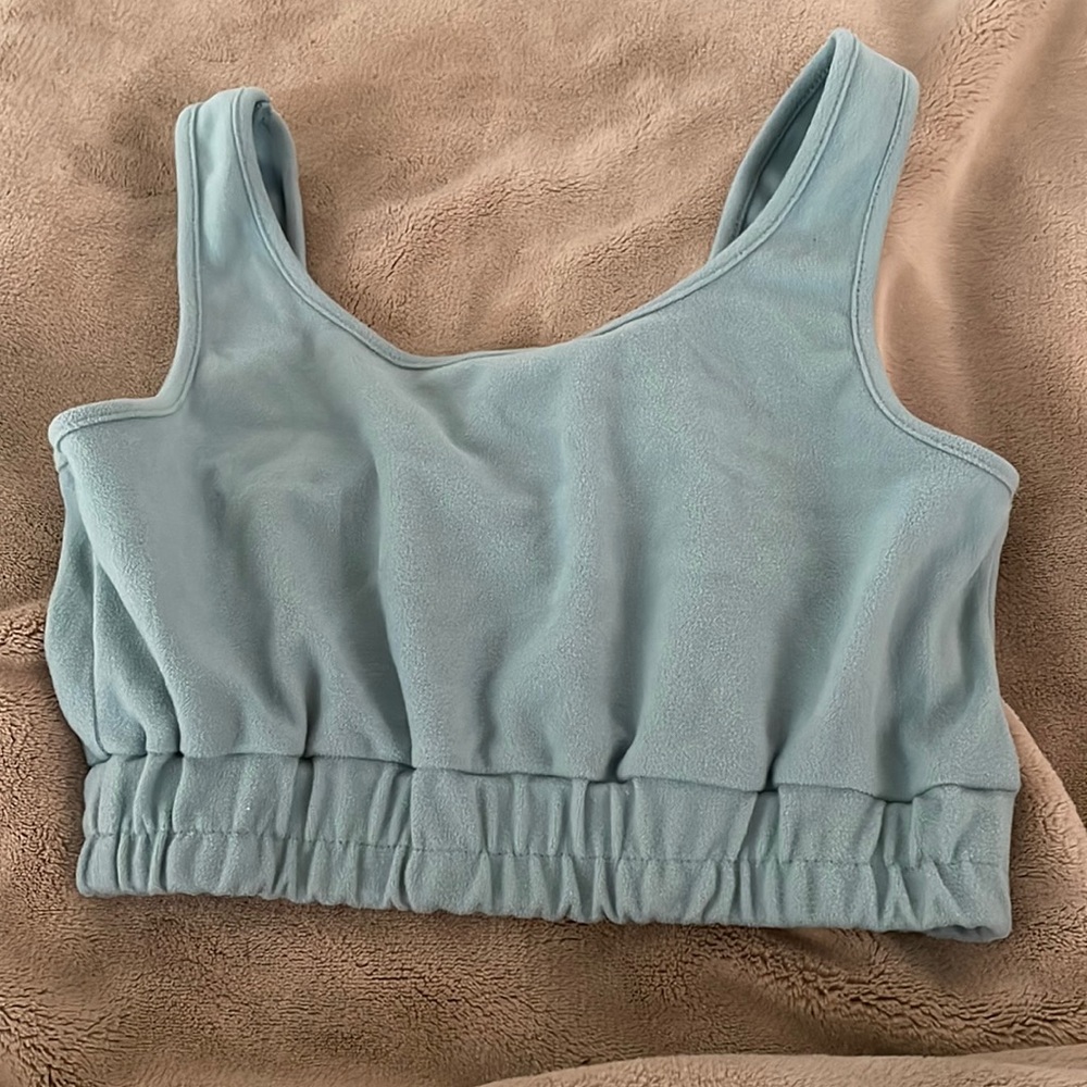 Blue/ green cropped top